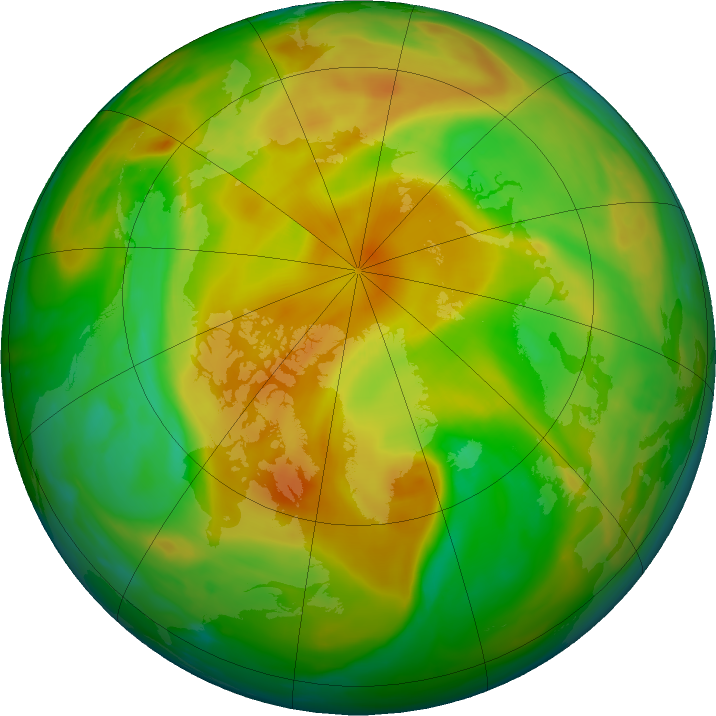 Arctic ozone map for 19 May 2023